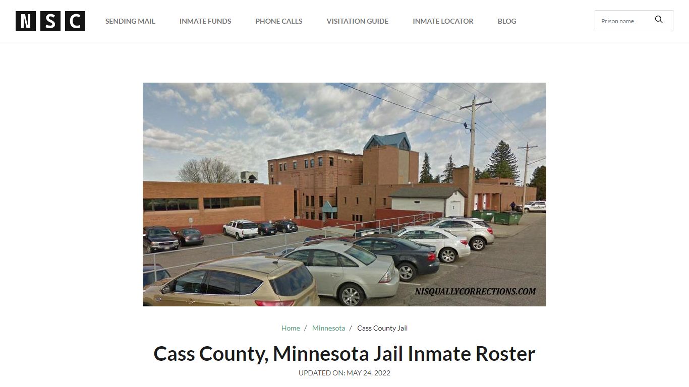Cass County, Minnesota Jail Inmate List